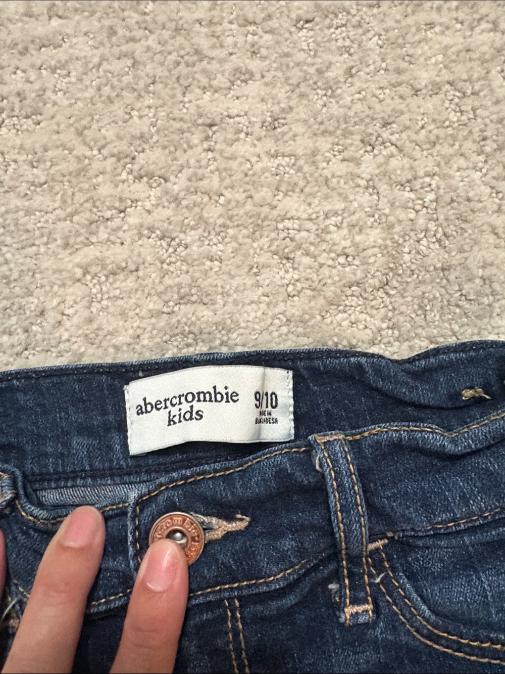 abercrombie kids indigo denim jeans